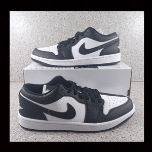 Women's Nike Air Jordan 1 Low 'Homage Split' Black White Sneakers Size 12